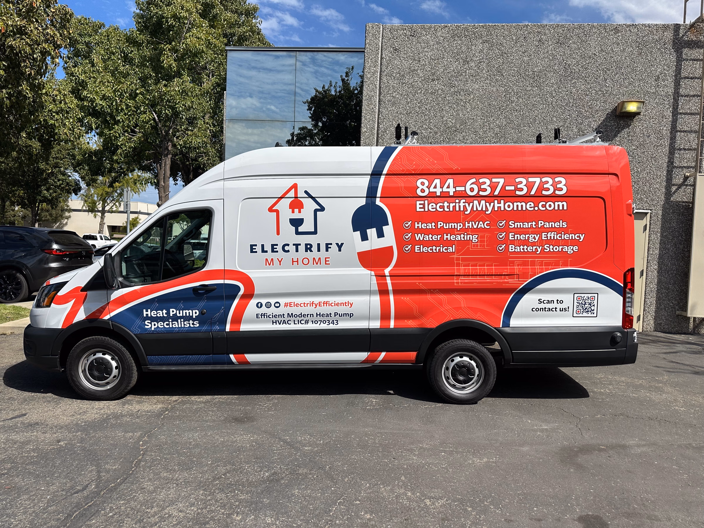 Electrify My Home vehicle wrap in Suisun City, CA