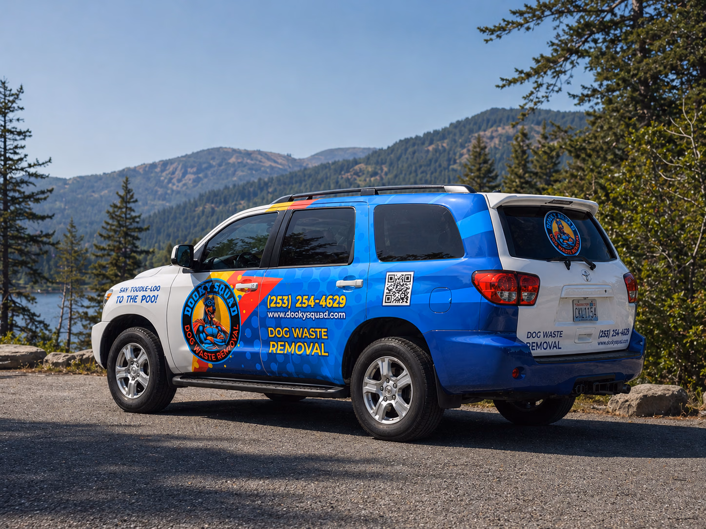 Dooky Squad vehicle wrap in Tacoma, WA