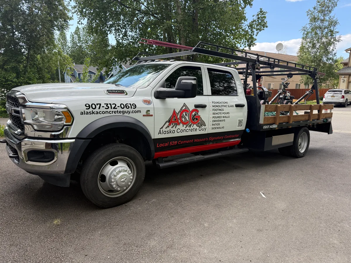 Partial wrap on a RAM 5500 Heavy Duty truck in Sutton, AK