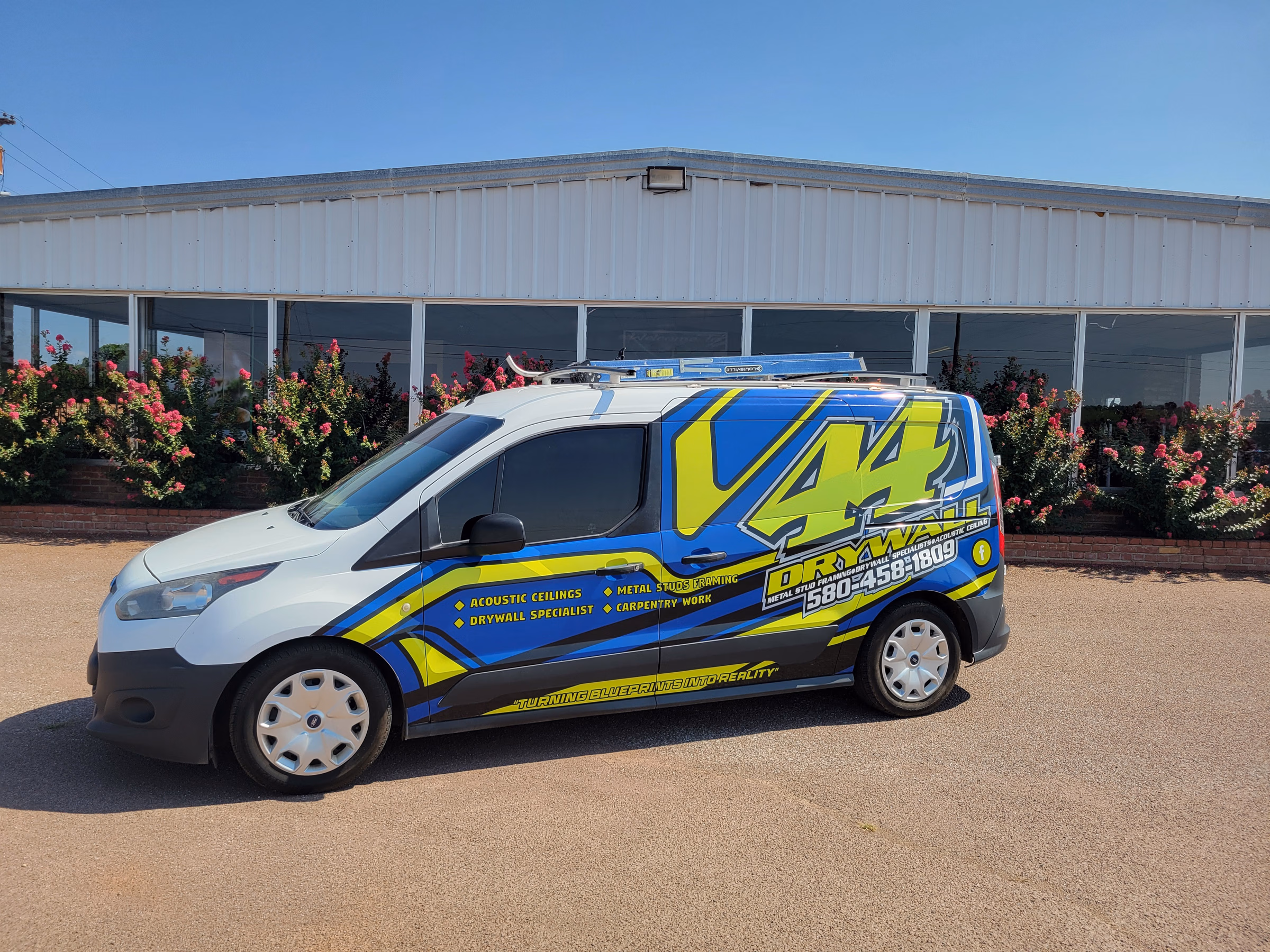 44 Drywall vehicle wrap in Altus, OK