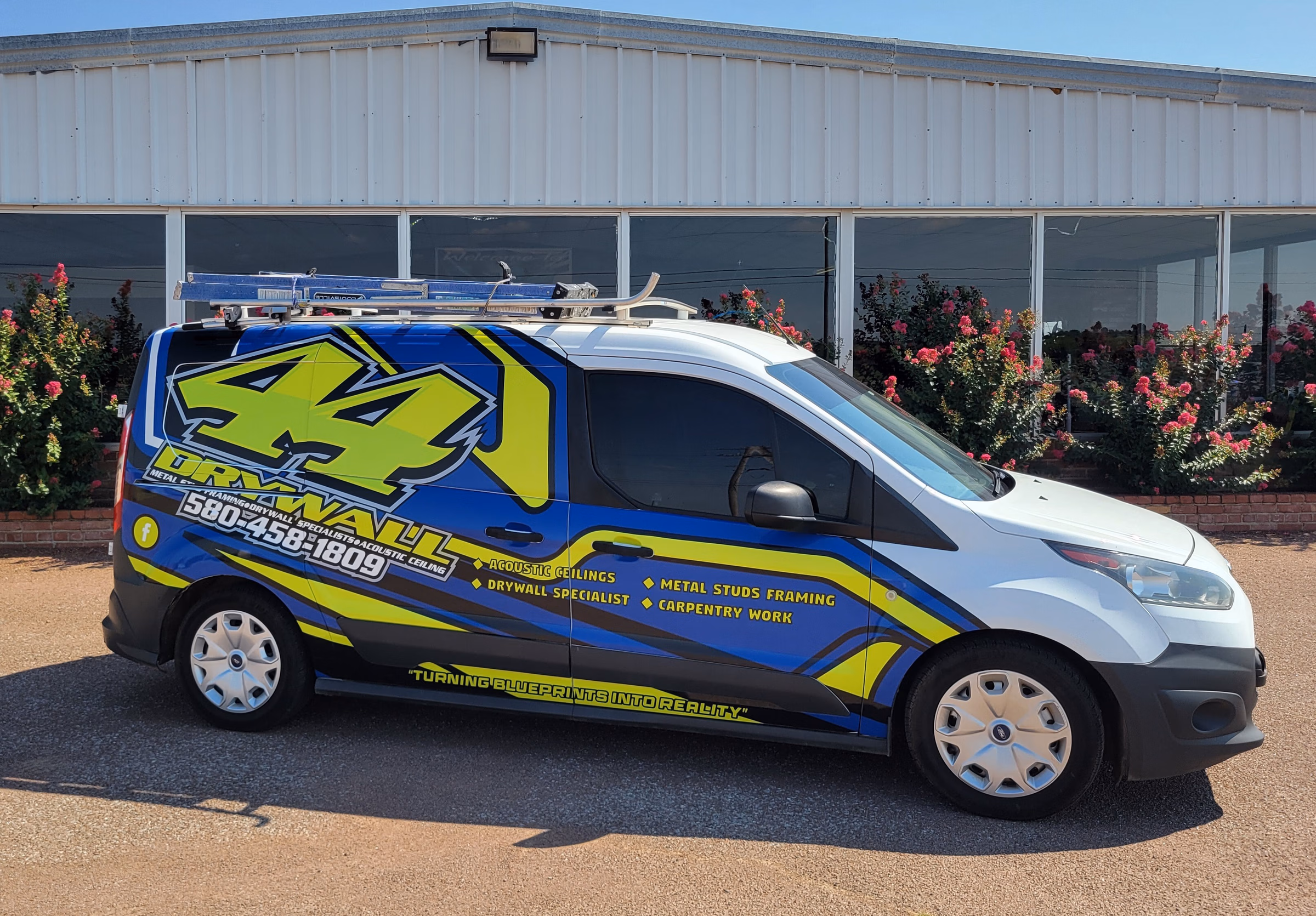 44 Drywall vehicle wrap in Altus, OK