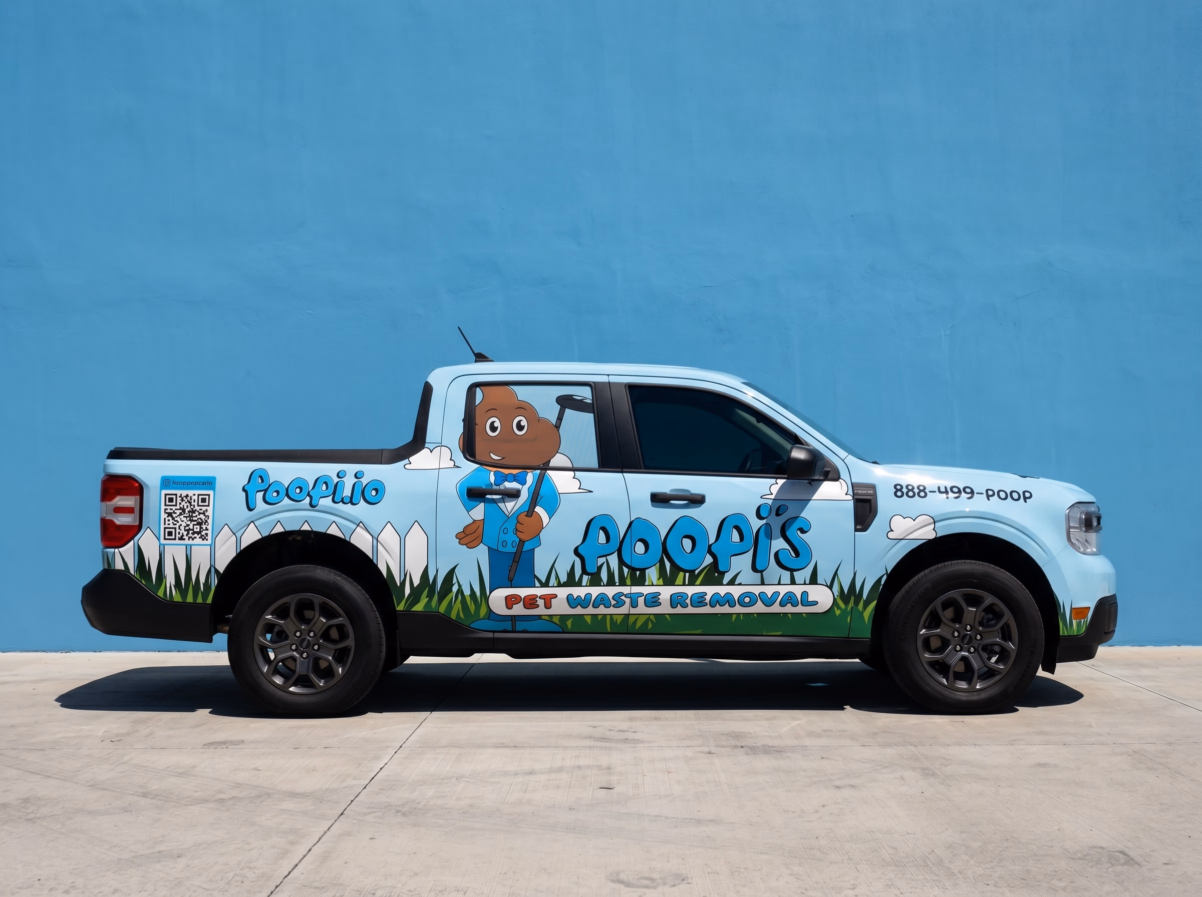 Poopi's Pet Waste Removal vehicle wrap in Miami, FL