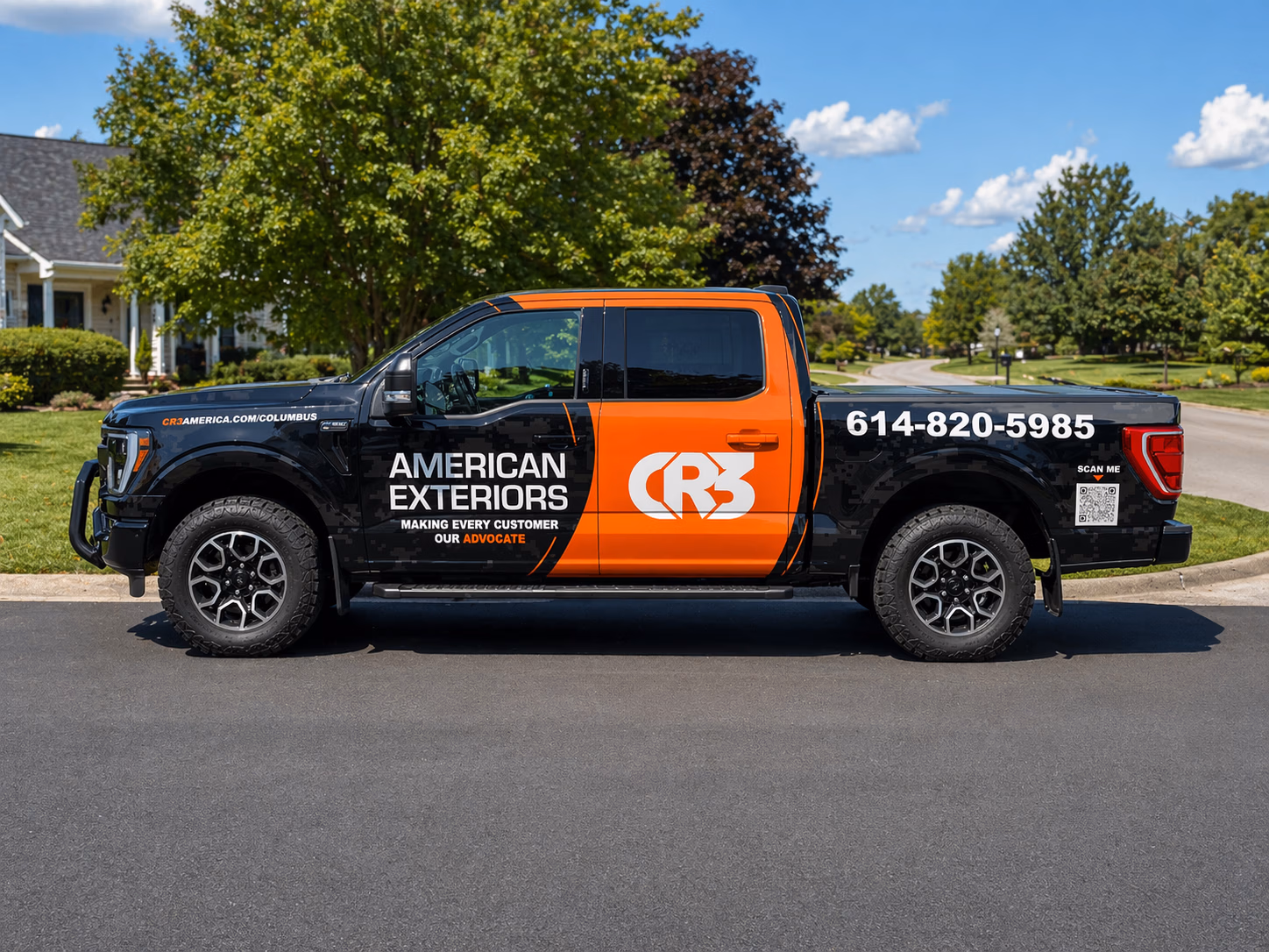 American Exteriors / CR3 vehicle wrap in Columbus, OH