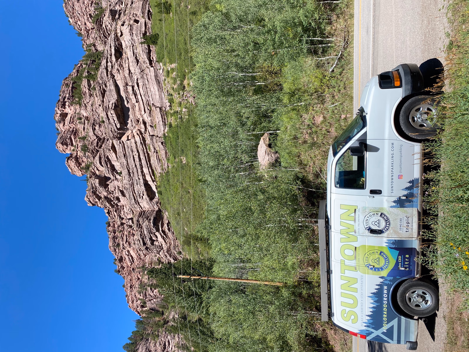 Suntown Sparkling vehicle wrap in Denver, CO