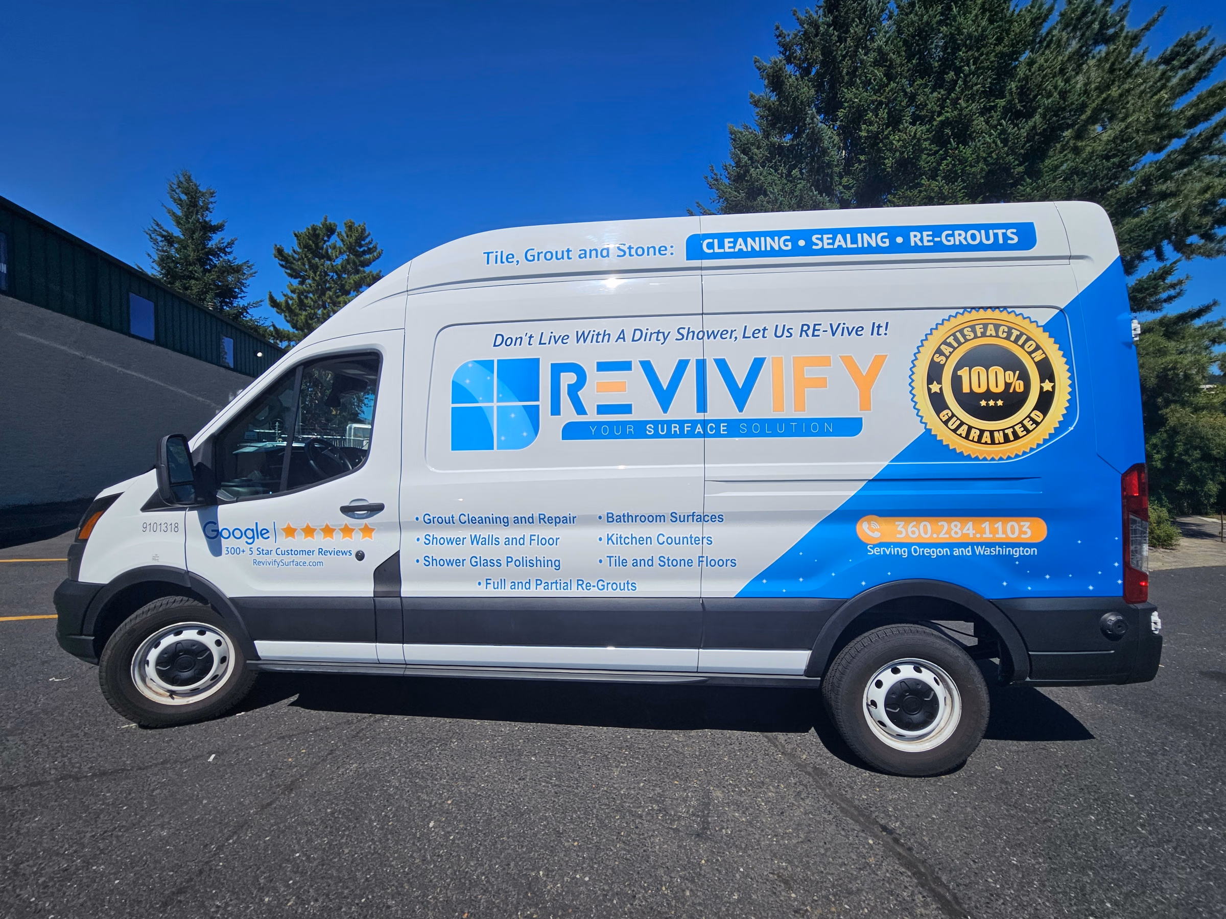 Revivify vehicle wrap in Vancouver, WA