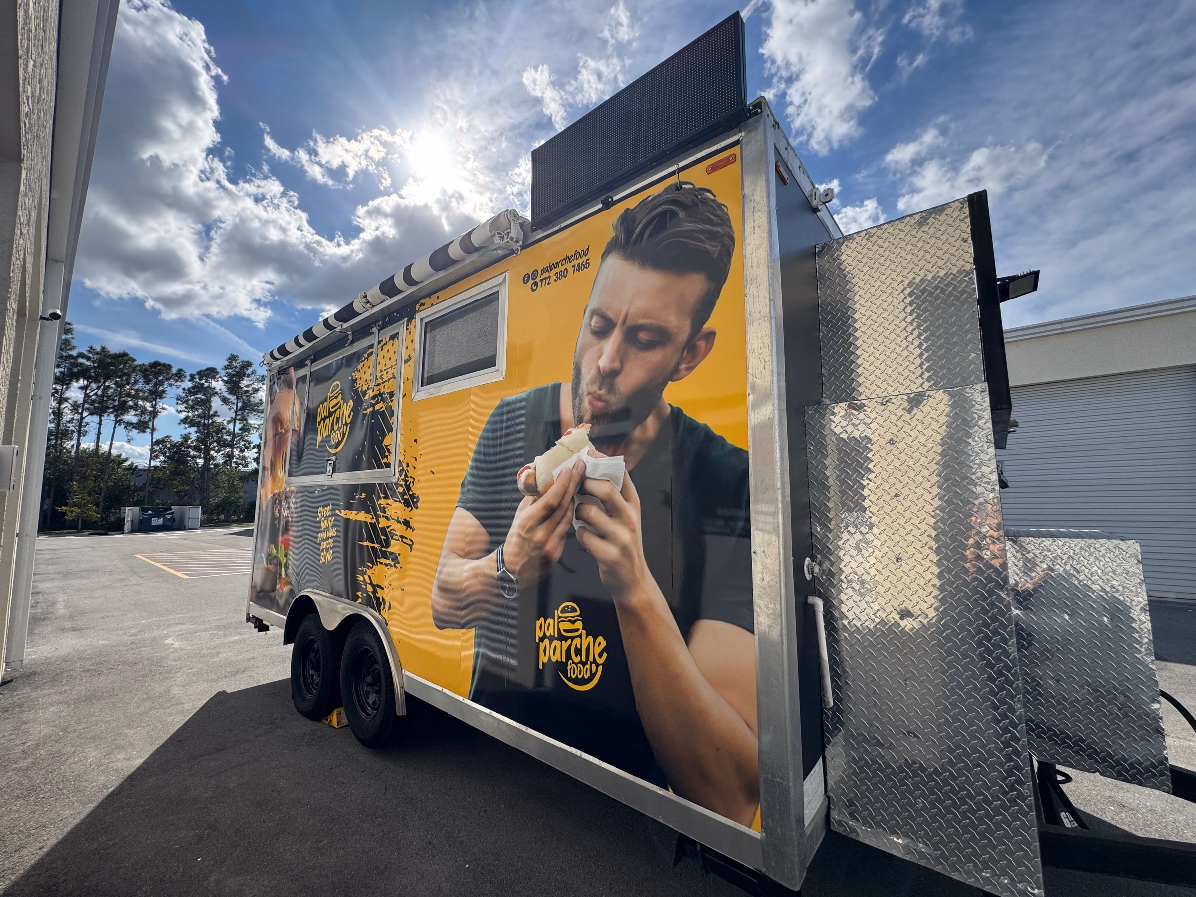 Pal Parche Food vehicle wrap in Port Saint Lucie, FL
