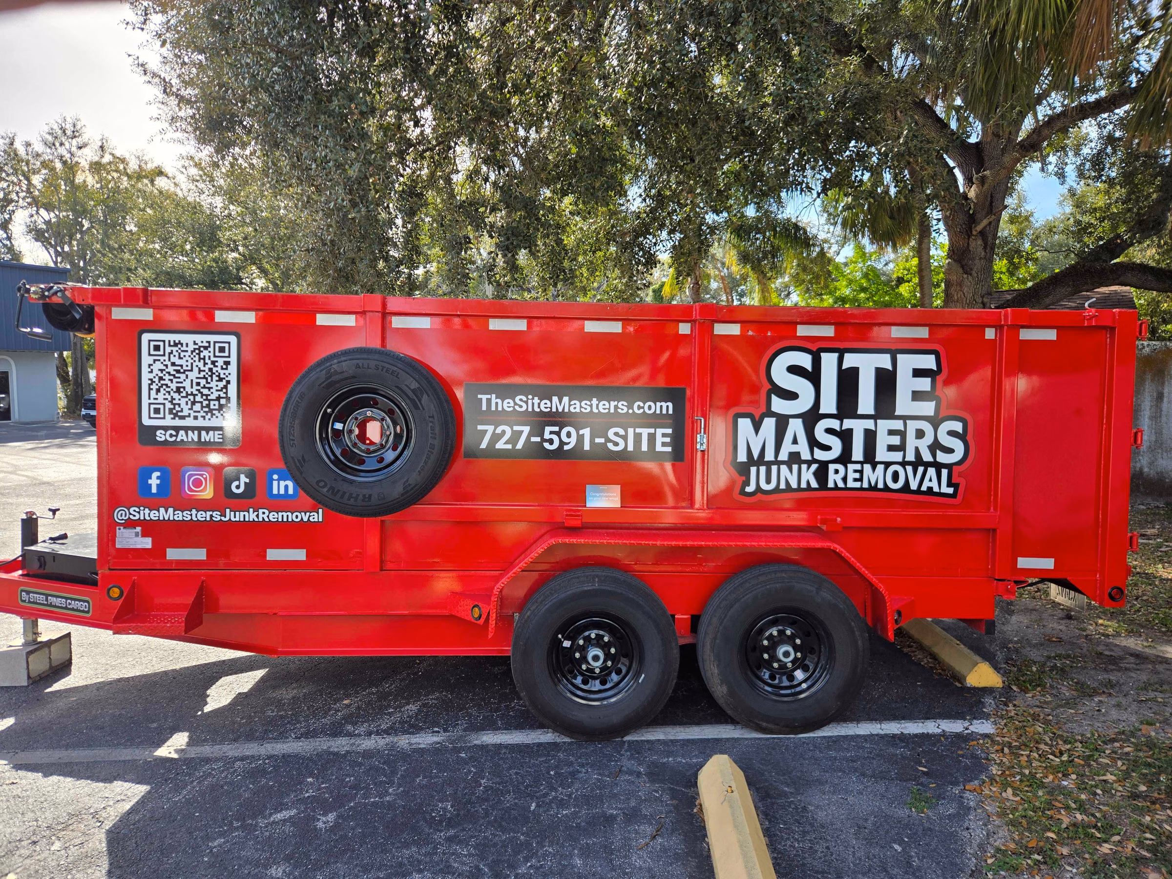 Site Masters Junk Removal vehicle wrap in Tampa, FL