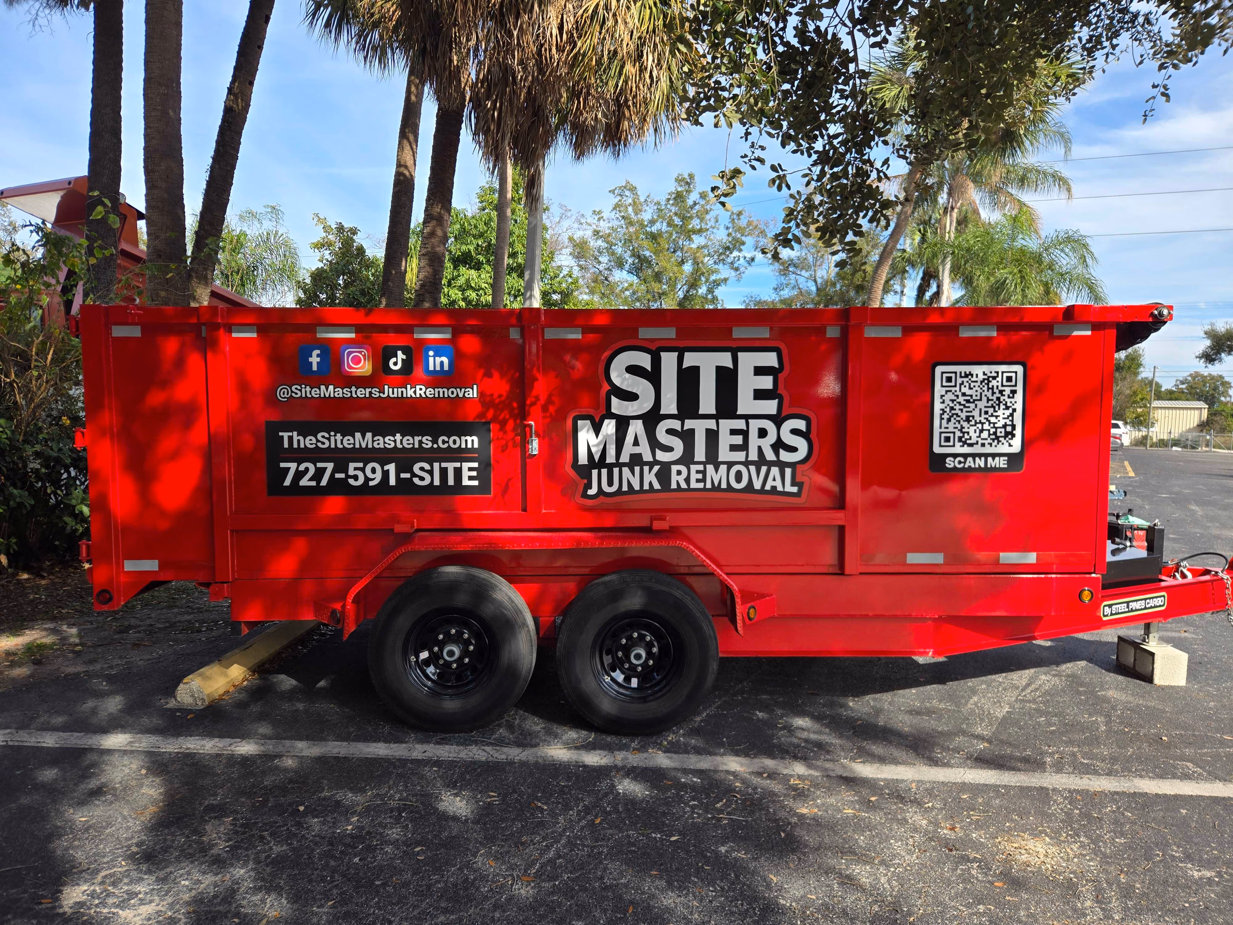 Site Masters Junk Removal vehicle wrap in Tampa, FL