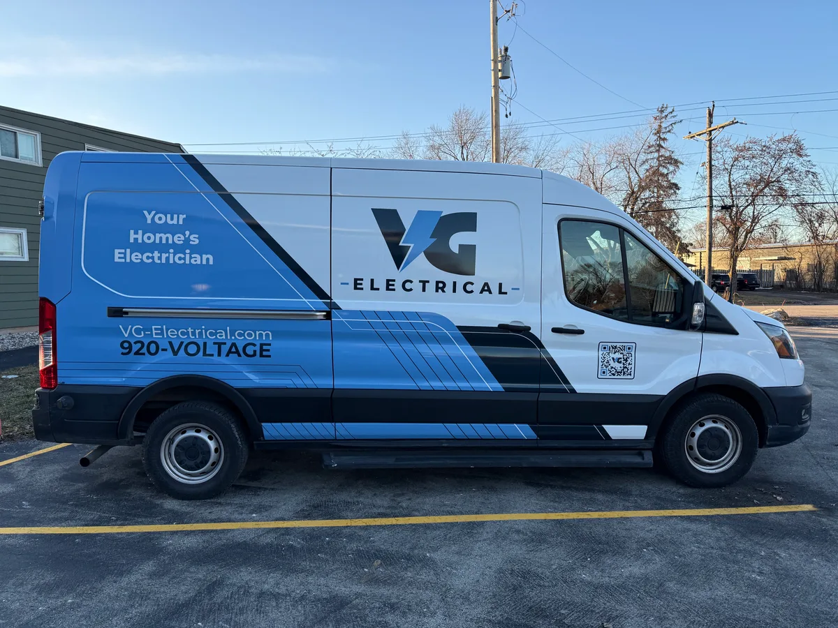 Full wrap on a Ford Transit van in Appleton, WI