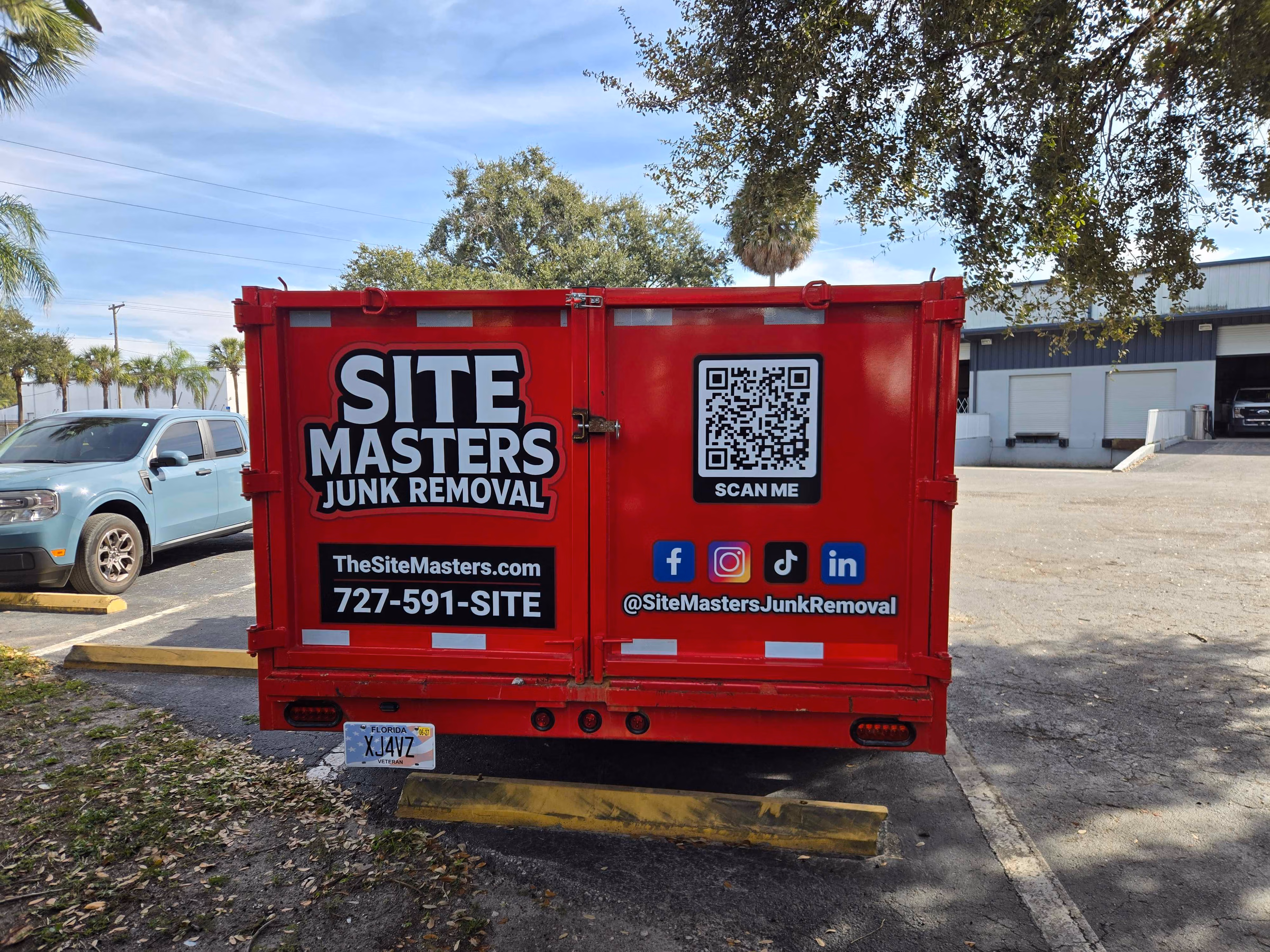 Site Masters Junk Removal vehicle wrap in Tampa, FL