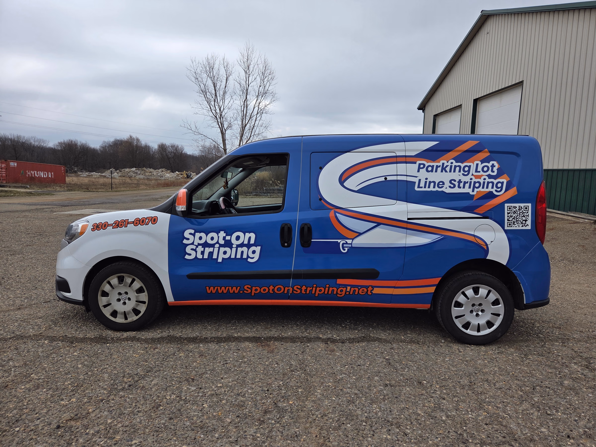 Spot-On Striping vehicle wrap in Youngstown, OH