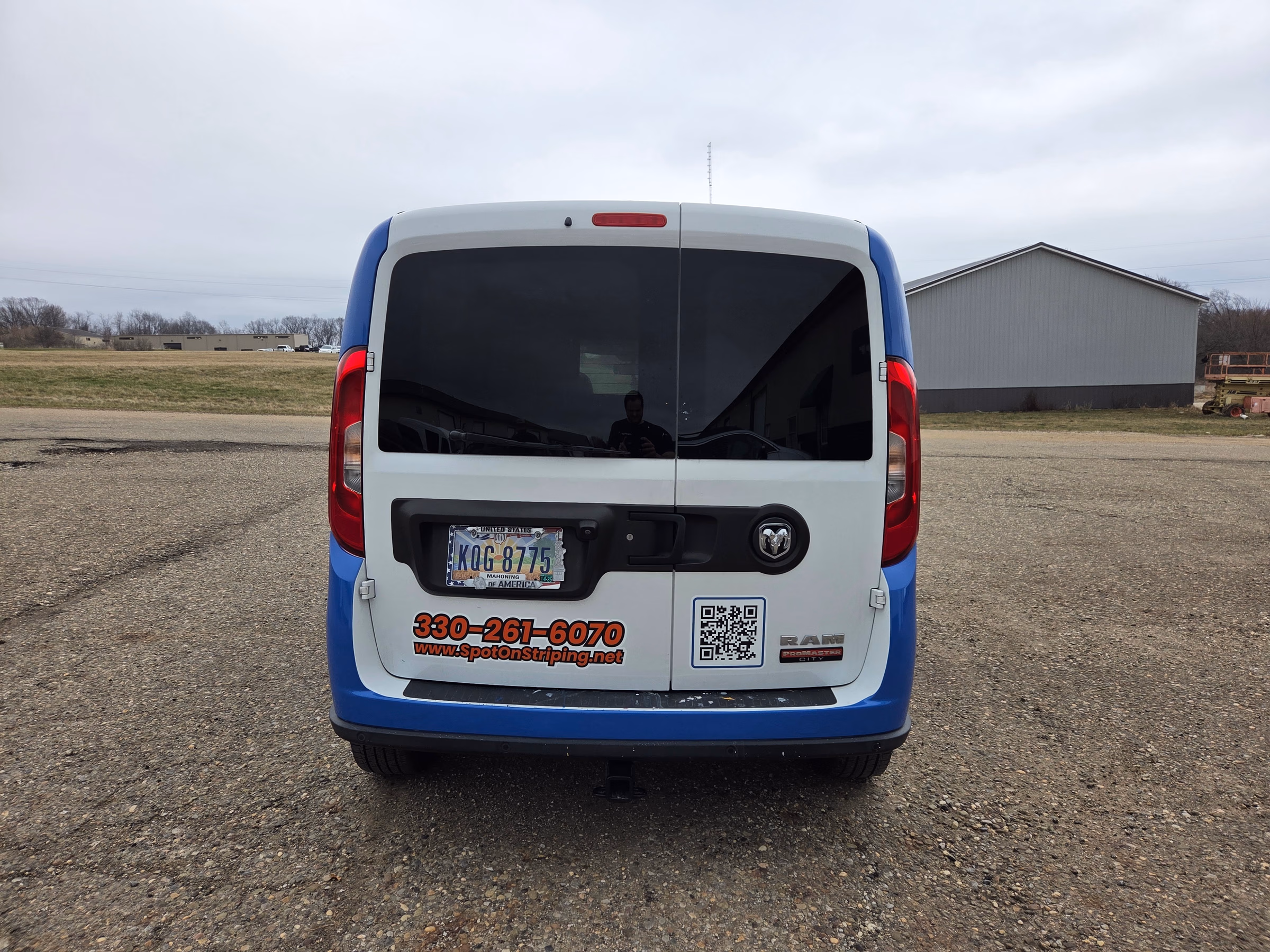Spot-On Striping vehicle wrap in Youngstown, OH