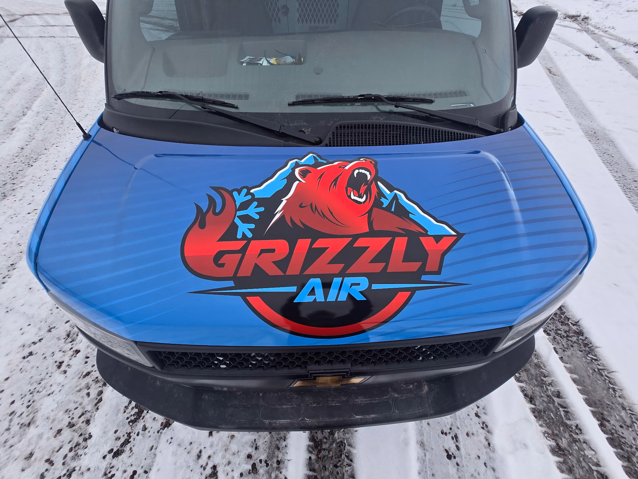 Grizzly Air vehicle wrap in Columbia Falls, MT