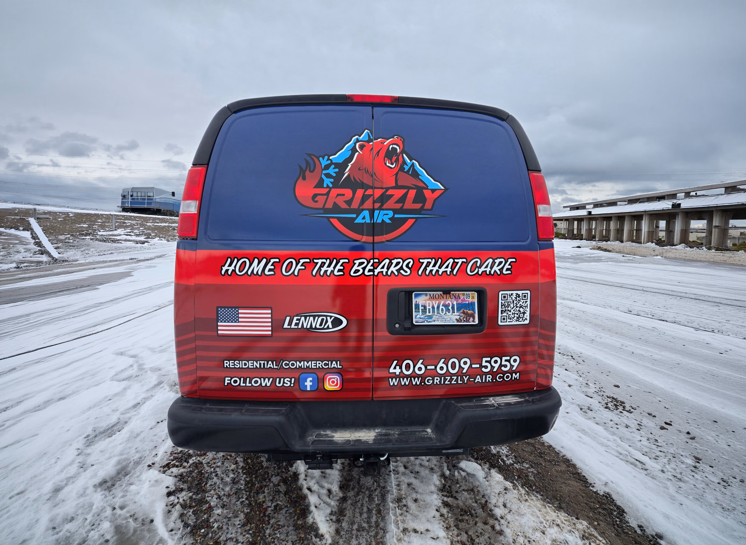 Grizzly Air vehicle wrap in Columbia Falls, MT
