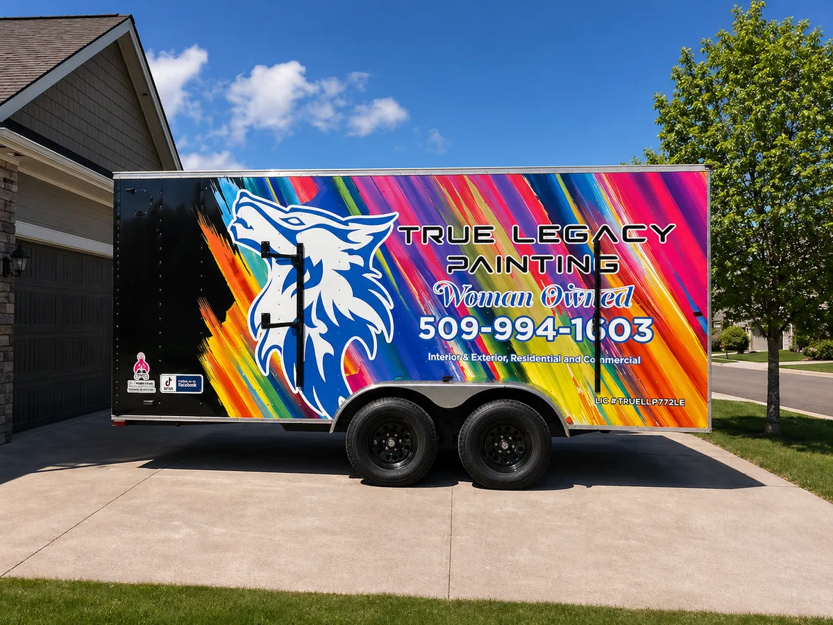 Full wrap on a trailer in Otis Orchards, WA