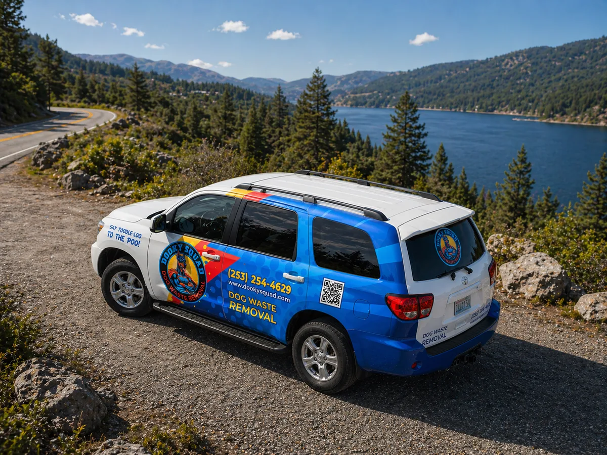Partial wrap on a Toyota Sequoia SUV in Tacoma, WA