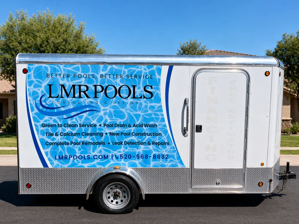 Partial wrap on a trailer in Tucson, AZ