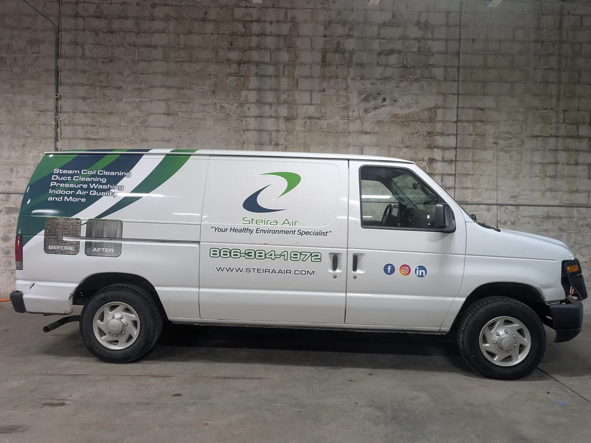 Partial wrap on a Ford E-Series van in Lexington, KY