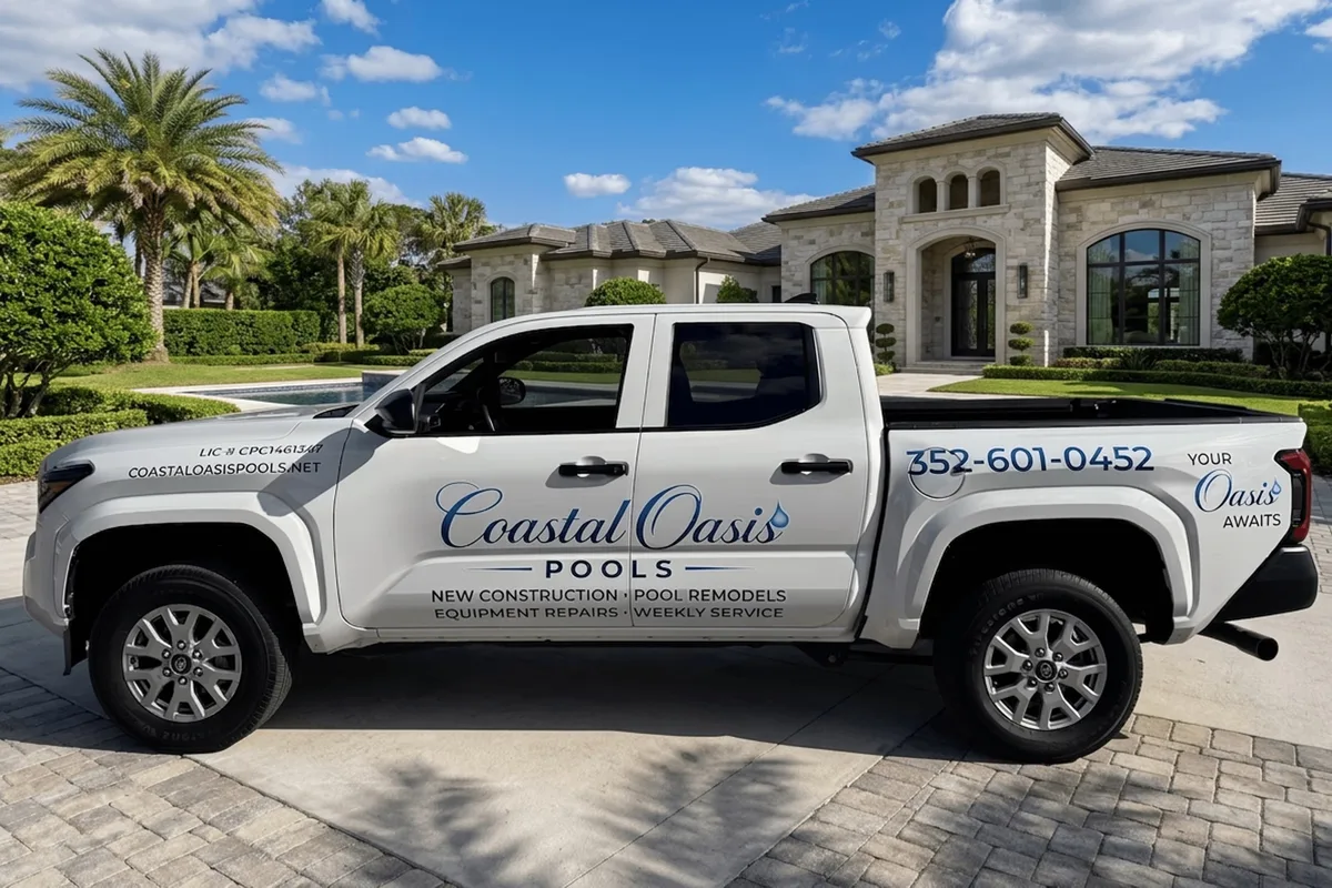 Spot graphics on a Toyota Tacoma truck in Ocala, FL