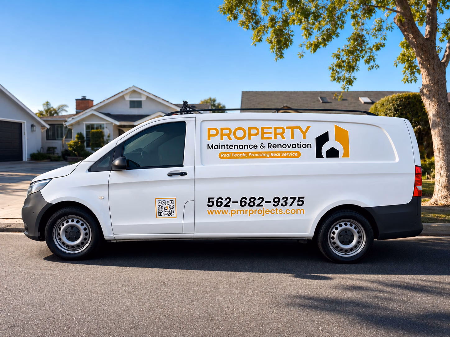 Property Maintenance & Renovation vehicle wrap in Cypress, CA