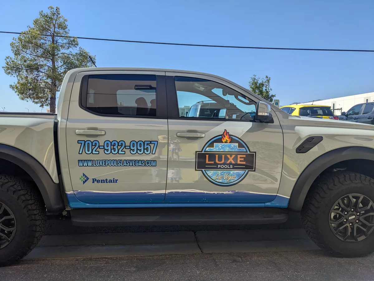 Spot graphics on a Ford F-150 Raptor truck in Las Vegas, NV