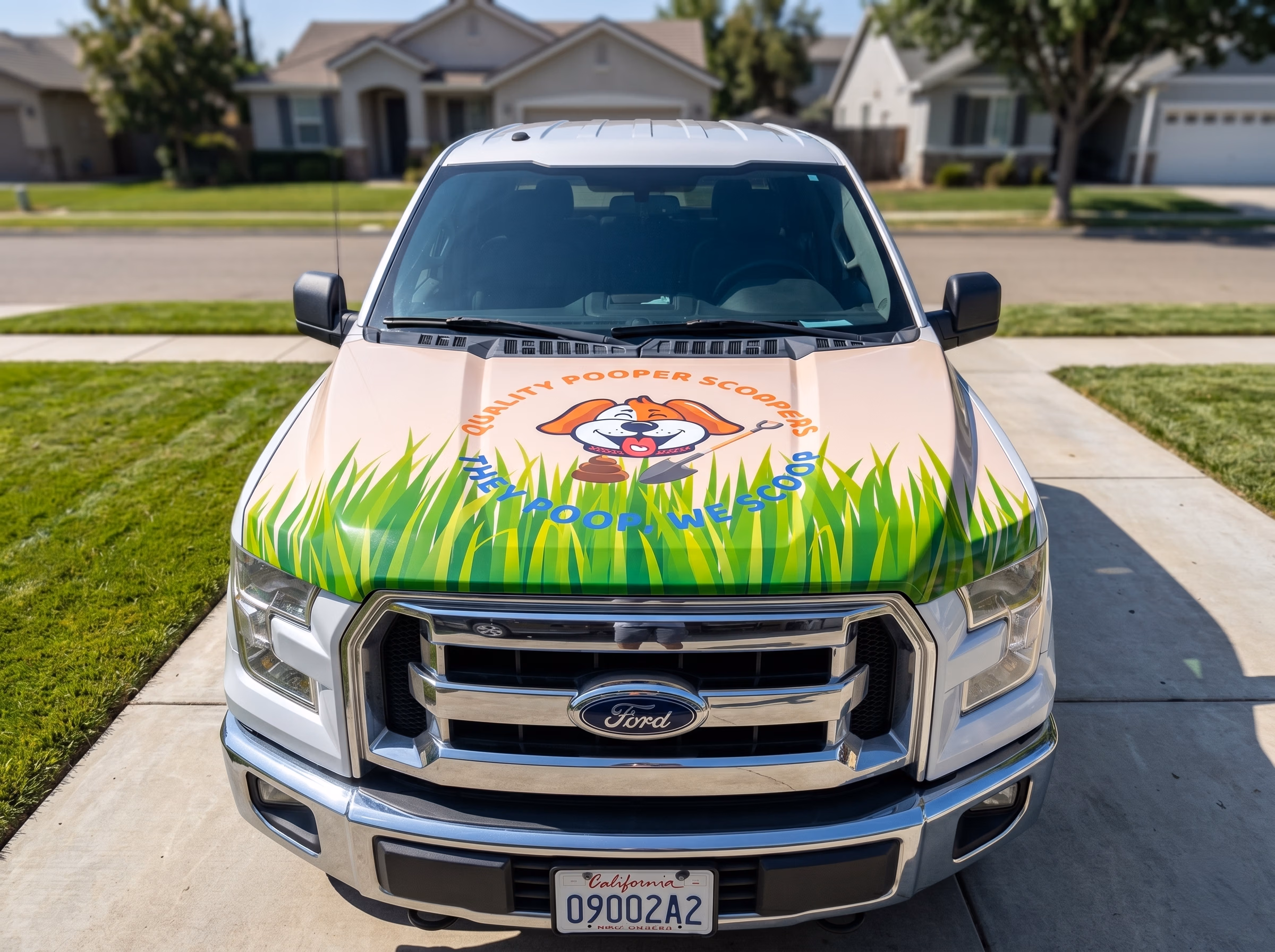 Quality Pooper Scoopers vehicle wrap in Concord, CA