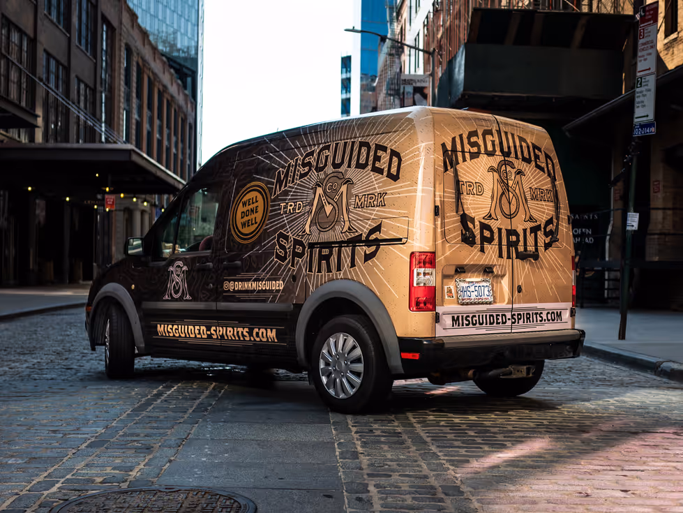 Misguided Spirits vehicle wrap in Chicago, IL