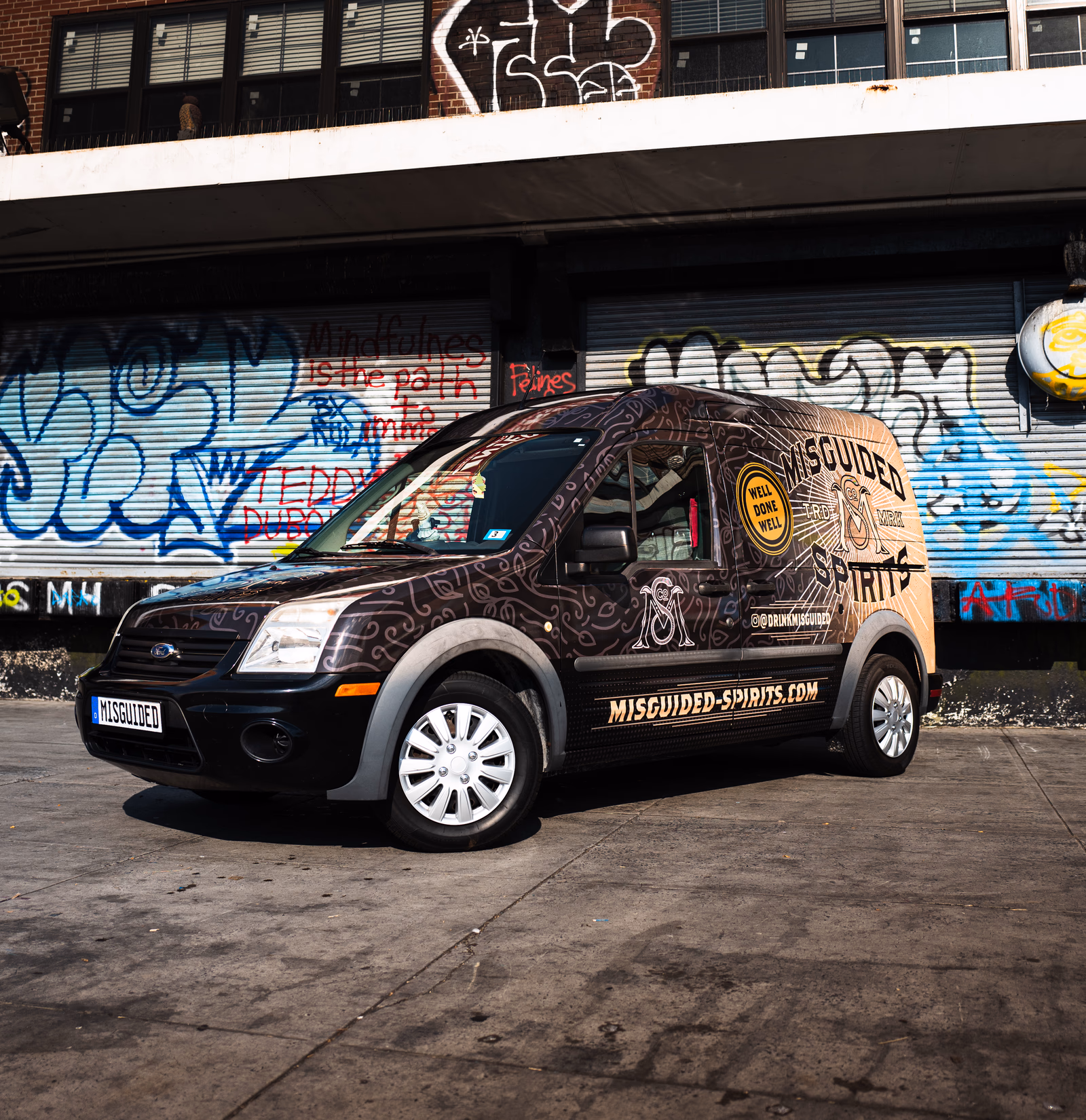 Misguided Spirits vehicle wrap in Chicago, IL