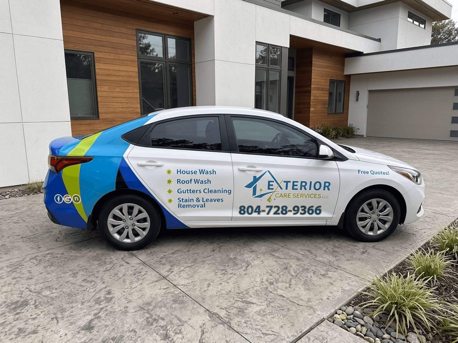 Exterior Care Services LLC vehicle wrap in Richmond, VA