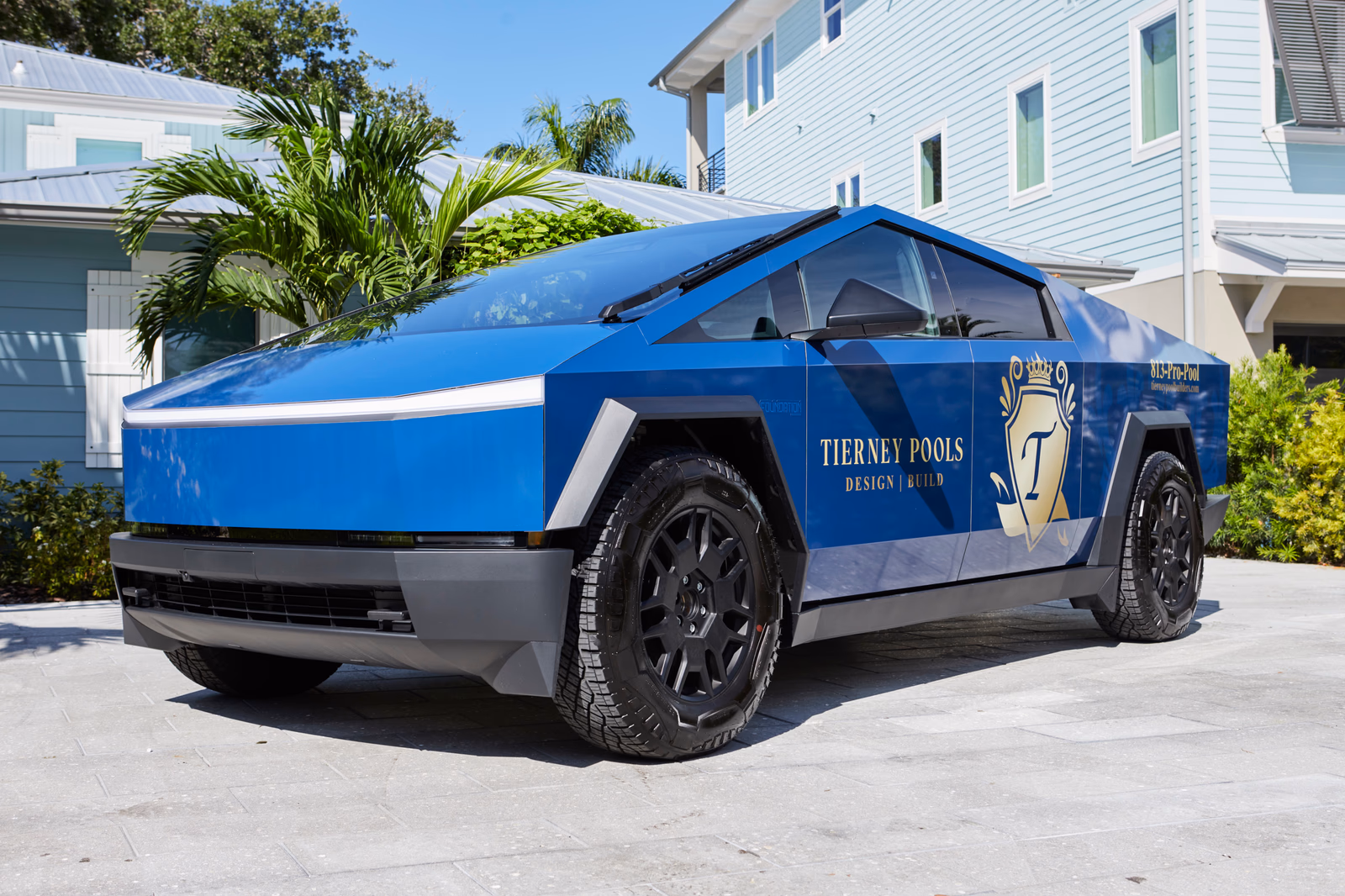 Tierney Pools vehicle wrap in Saint Petersburg, FL