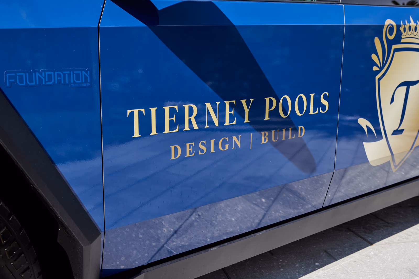 Tierney Pools vehicle wrap in Saint Petersburg, FL