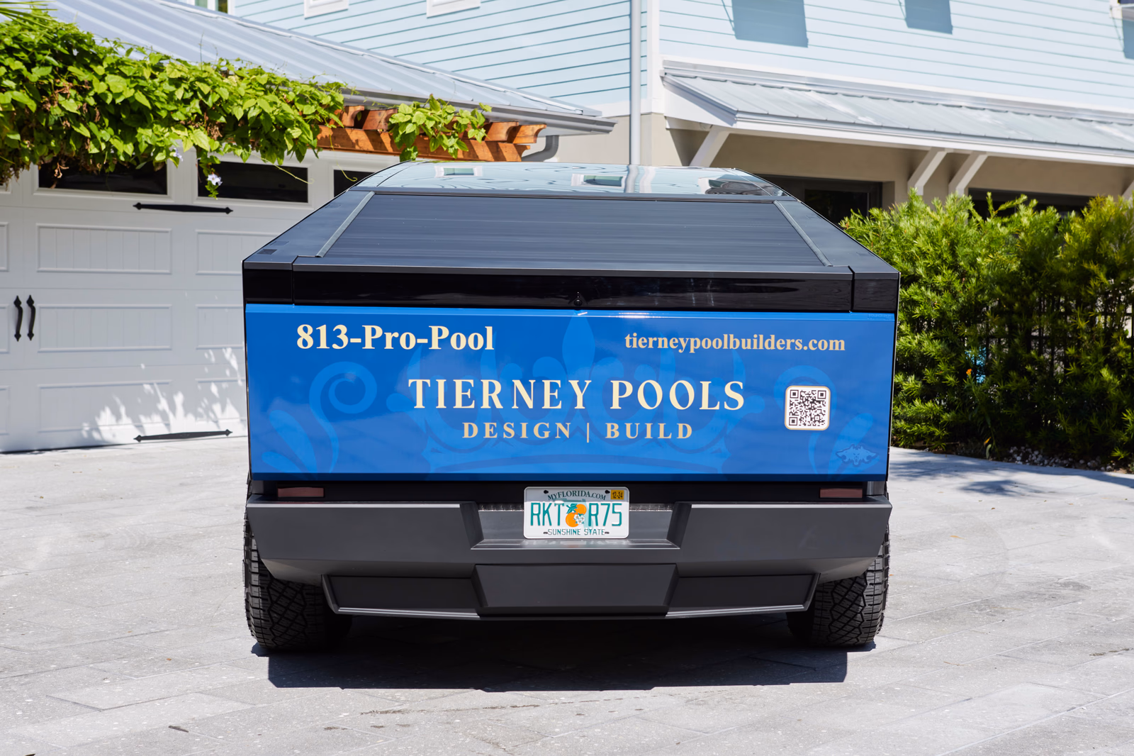Tierney Pools vehicle wrap in Saint Petersburg, FL