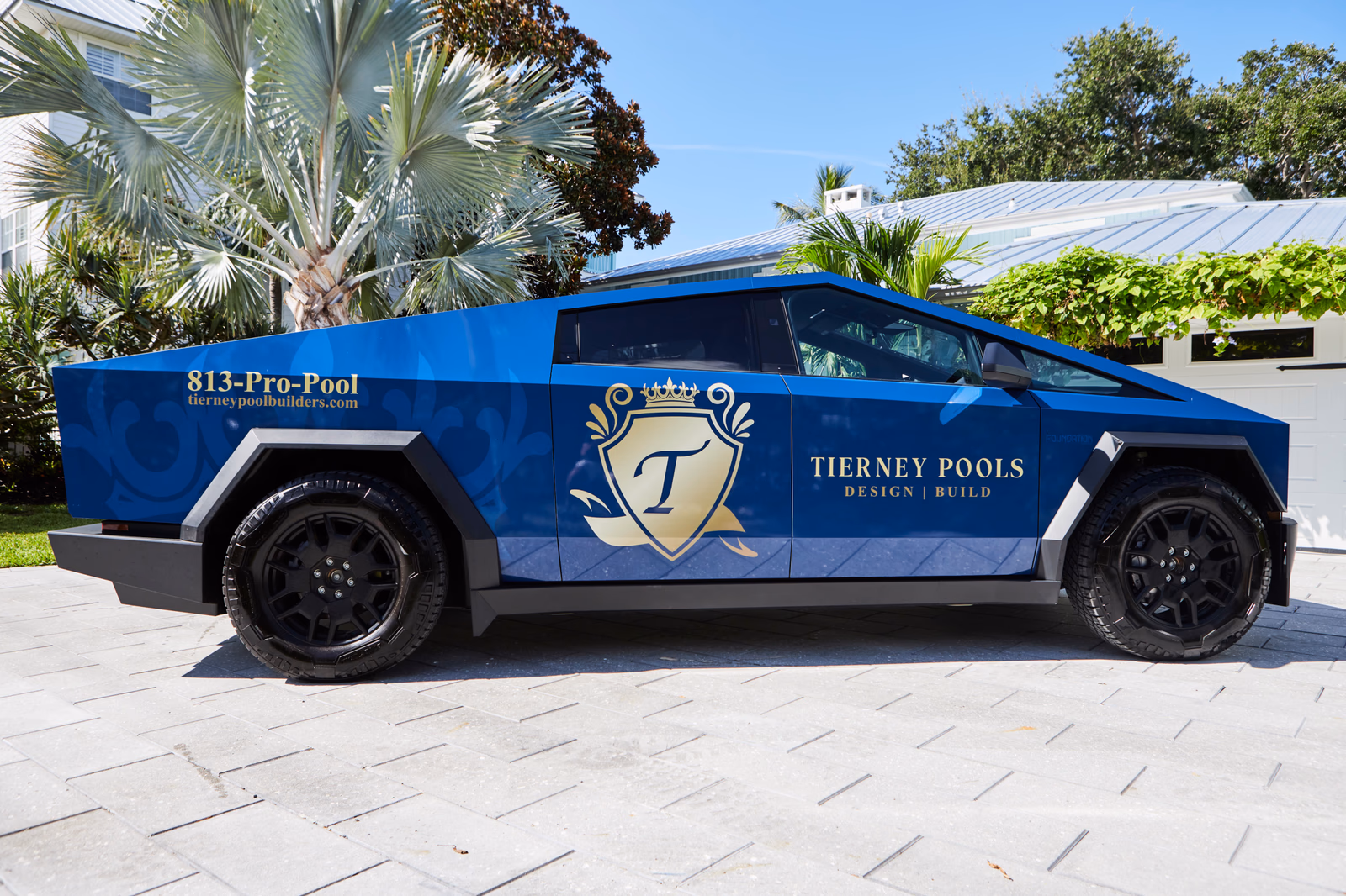 Tierney Pools vehicle wrap in Saint Petersburg, FL