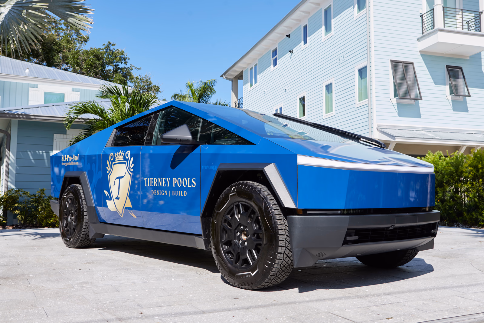 Tierney Pools vehicle wrap in Saint Petersburg, FL
