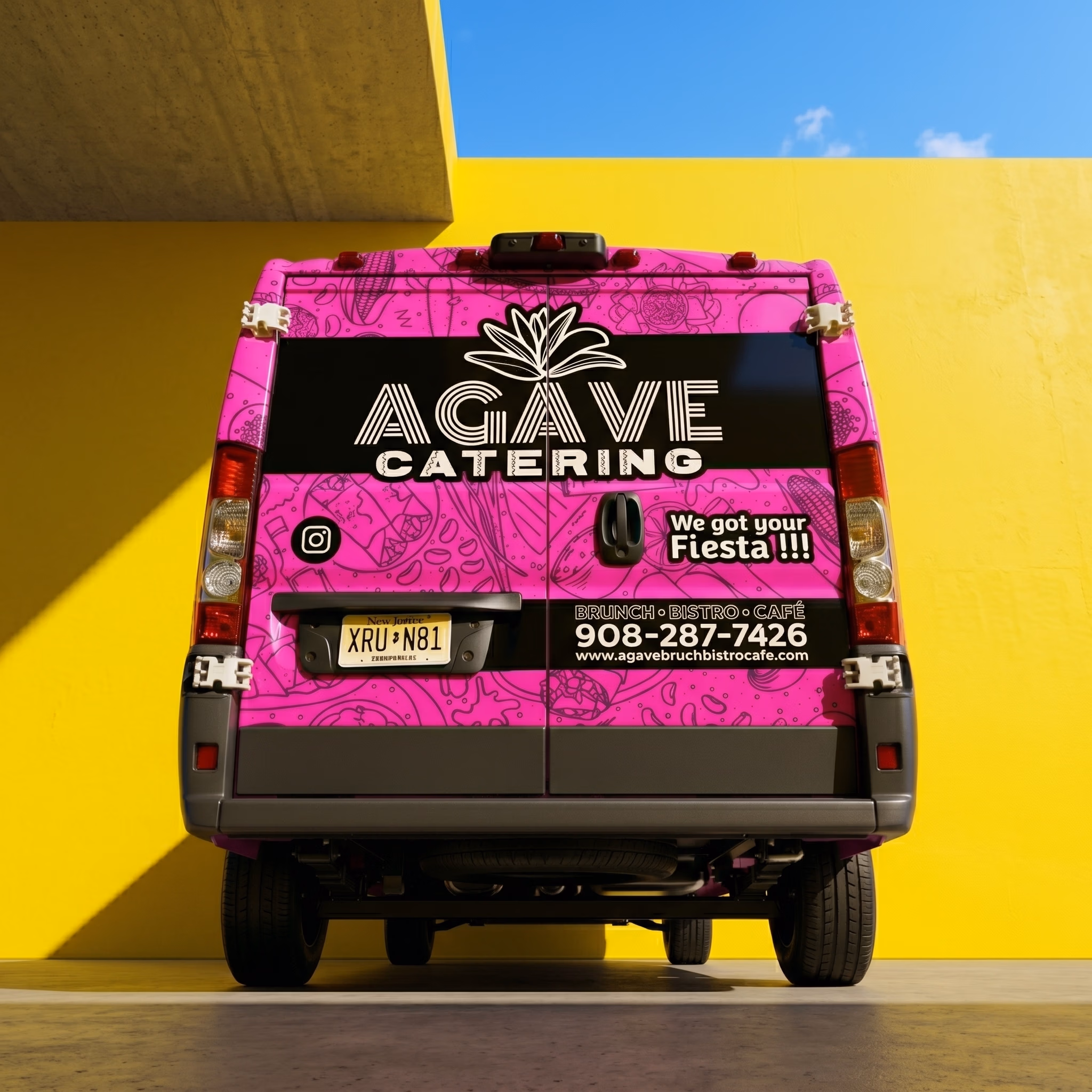 Agave Catering vehicle wrap in Flemington, NJ