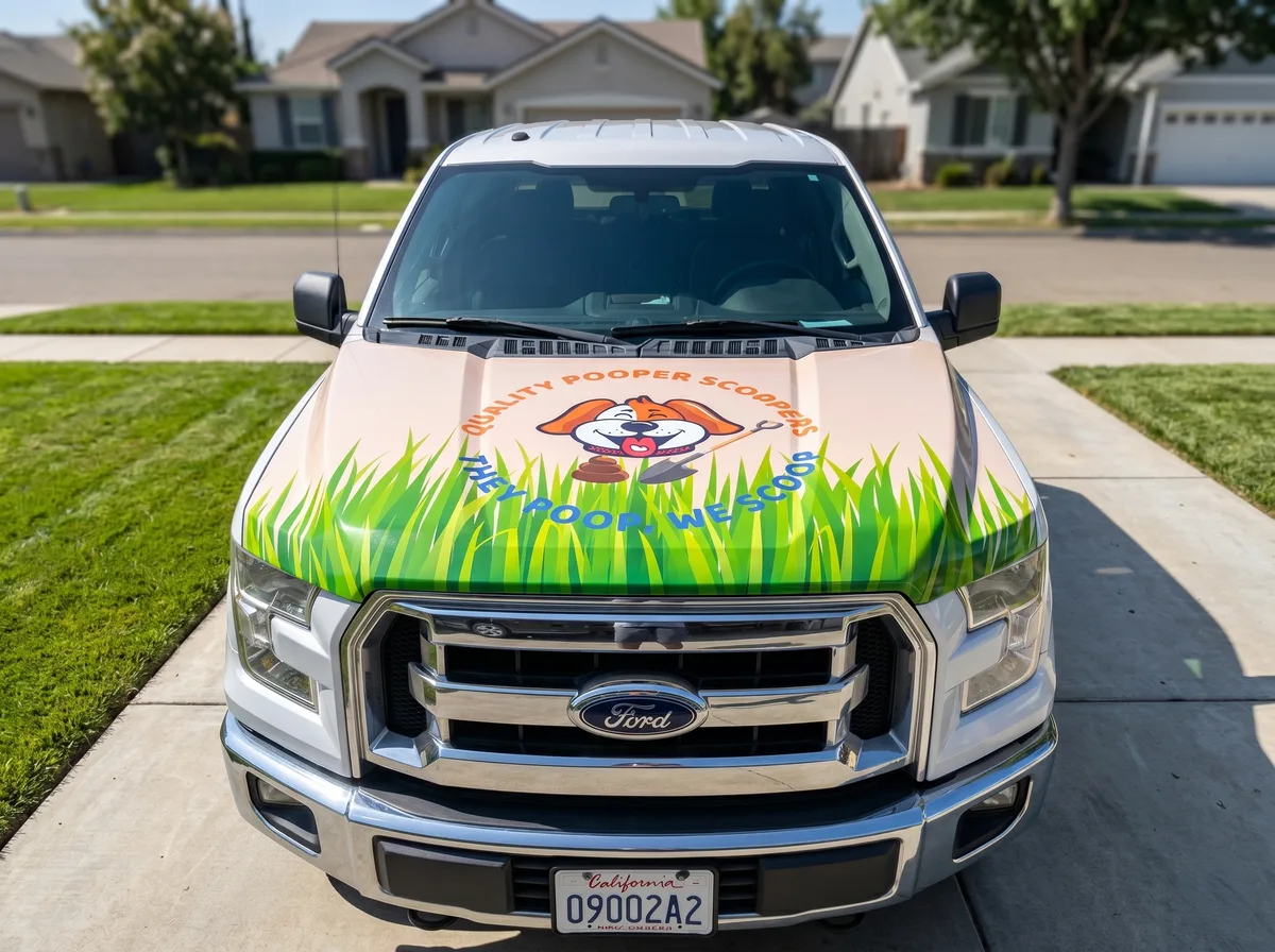 Partial wrap on a Ford F-150 truck in Concord, CA