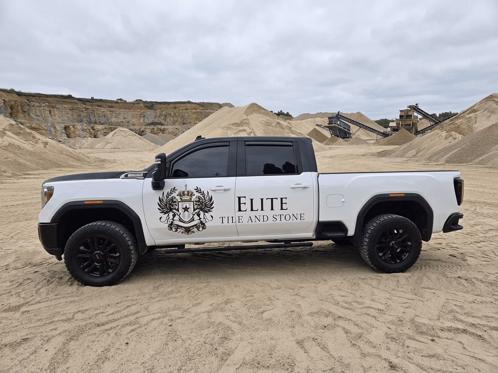 Elite Tile and Stone vehicle wrap in Cleveland, OH