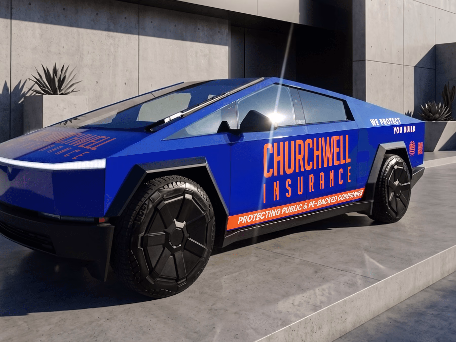 Churchwell Insurance vehicle wrap in Prosper, TX