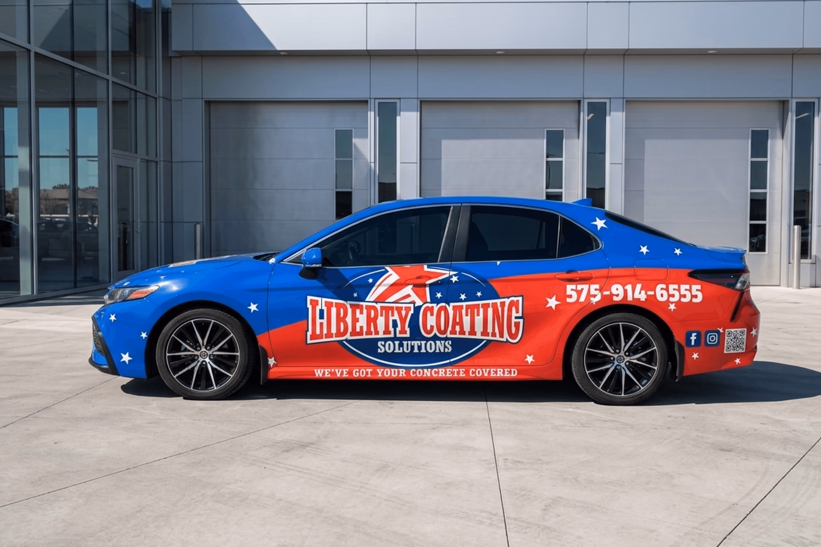 Liberty Coating Solutions vehicle wrap in Las Cruces, NM
