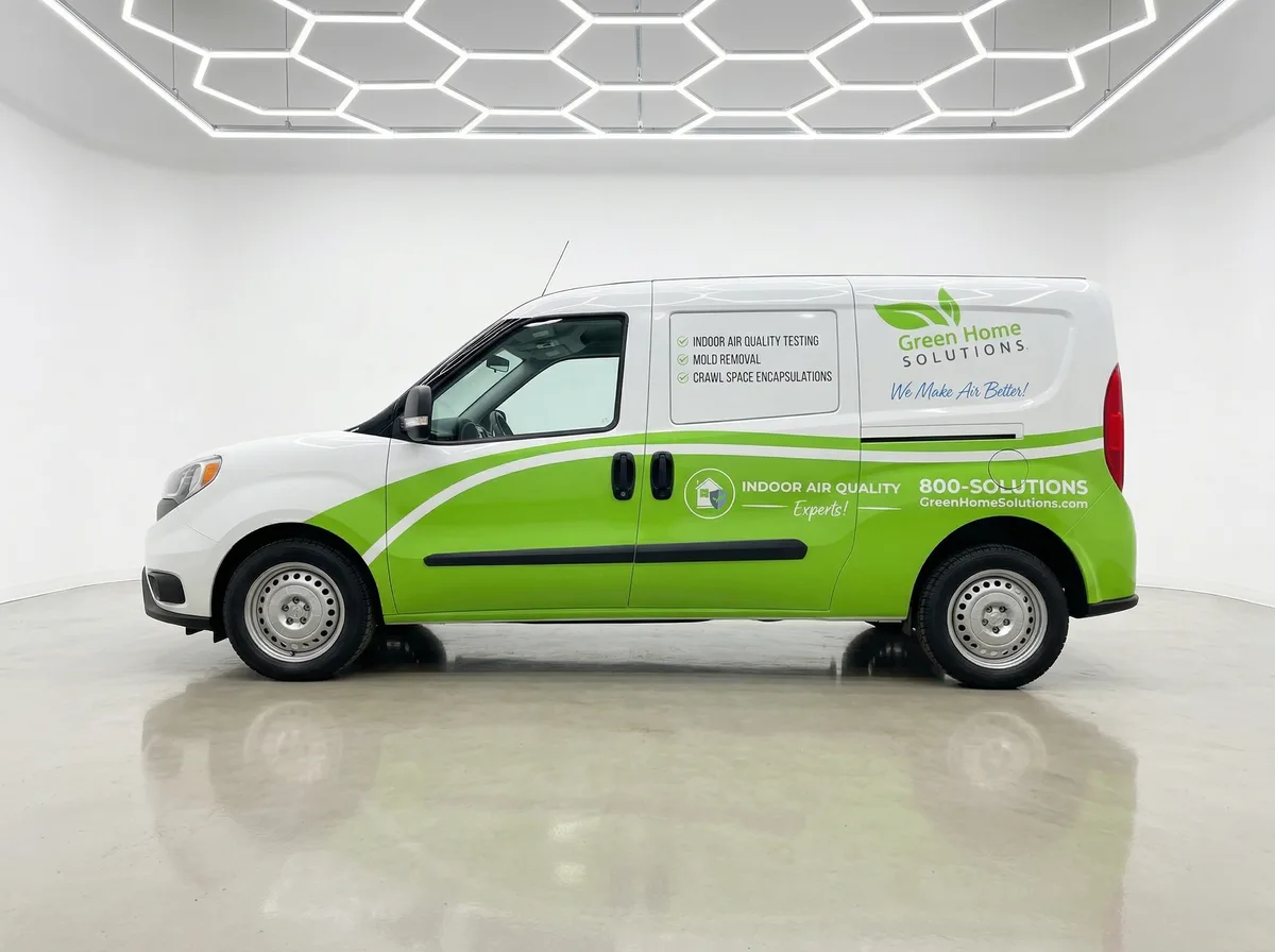 Partial wrap on a Ram ProMaster City van in Slatyfork, WV