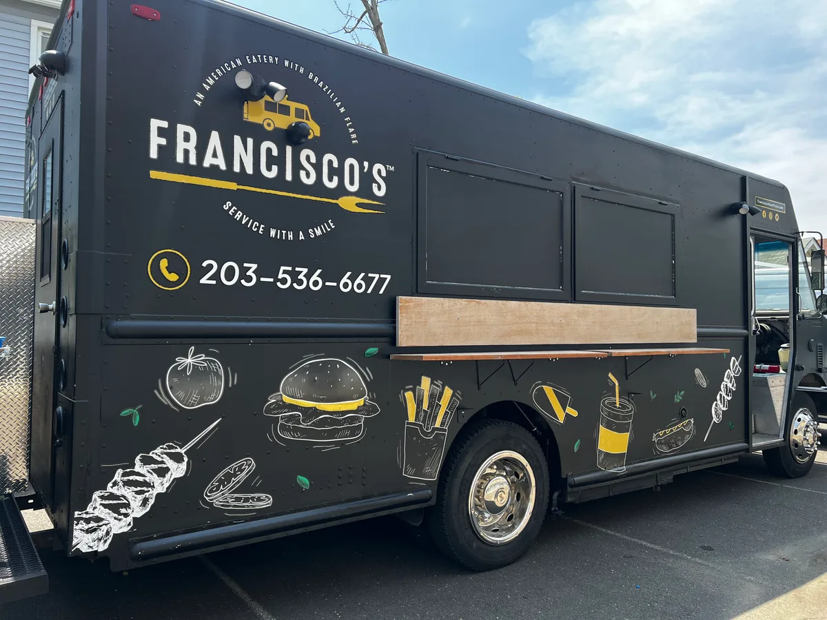 Full wrap on a Chevrolet P-Series in Cos Cob, CT