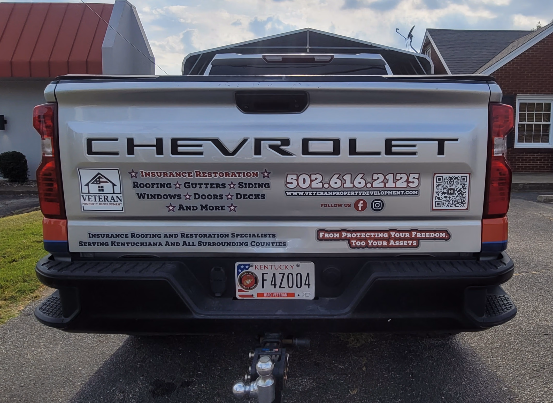 Veteran Property Development vehicle wrap in Hardinsburg, KY