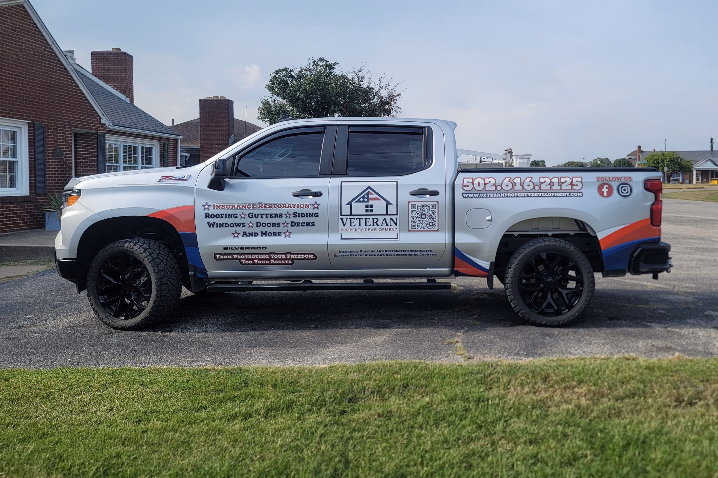 Veteran Property Development vehicle wrap in Hardinsburg, KY