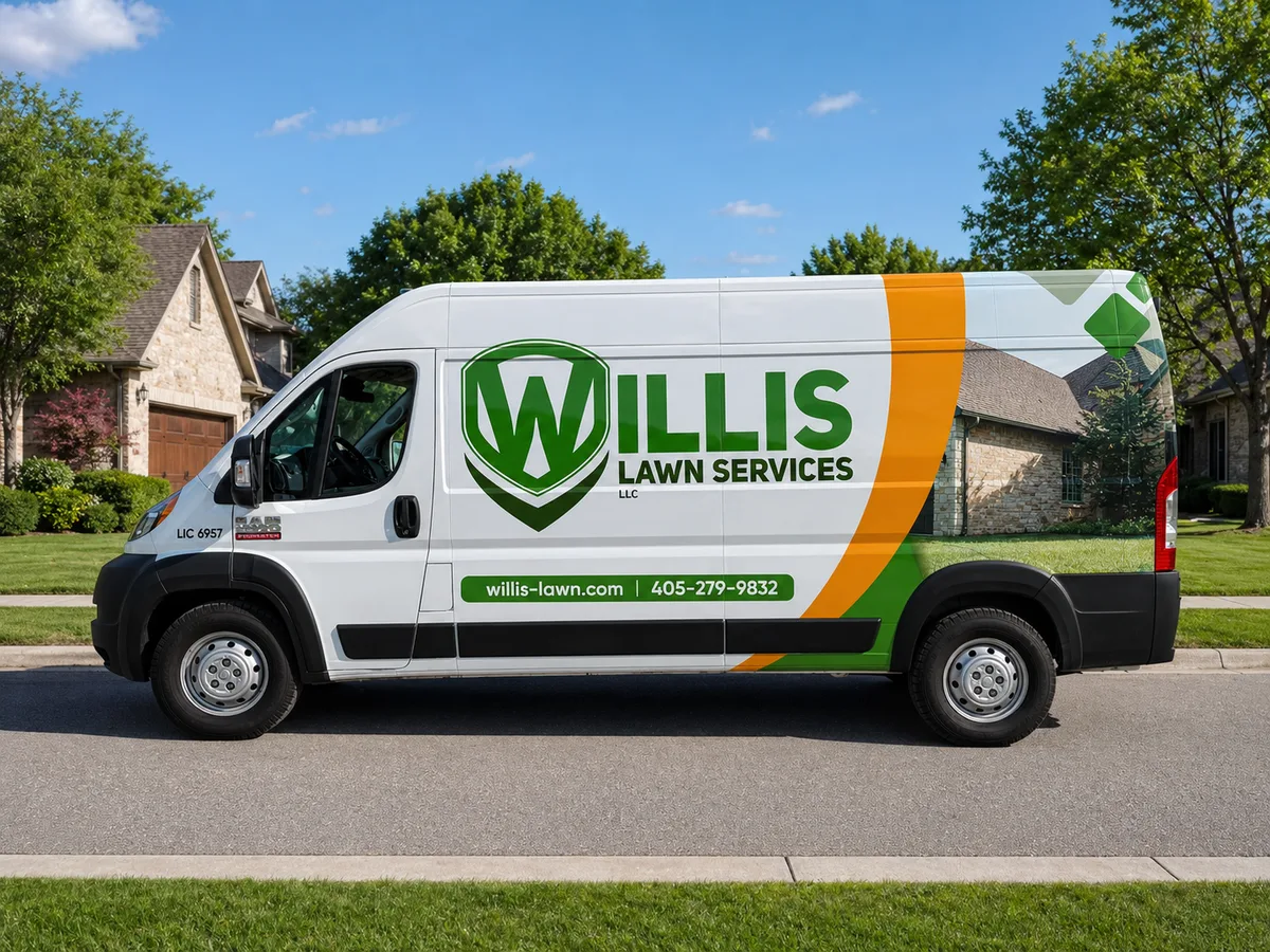 Partial wrap on a RAM ProMaster 2500 van in Oklahoma City, OK
