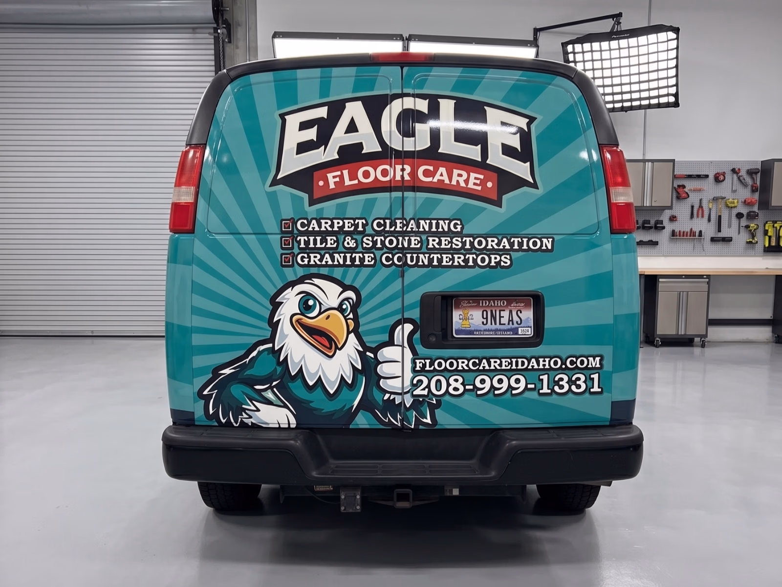 Eagle Floor Care vehicle wrap in Eagle, ID