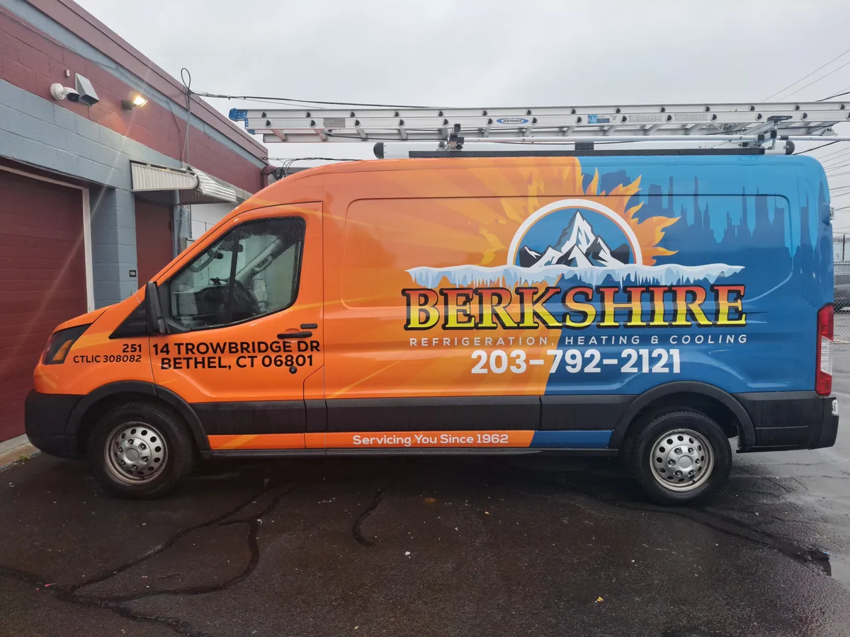 Full wrap on a Ford Transit van in Bethel, CT