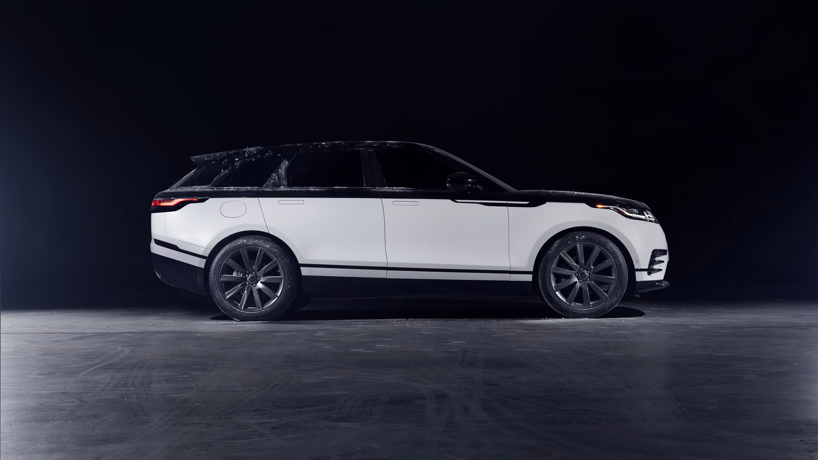 Chalk White Velar vehicle wrap in Boulder, CO