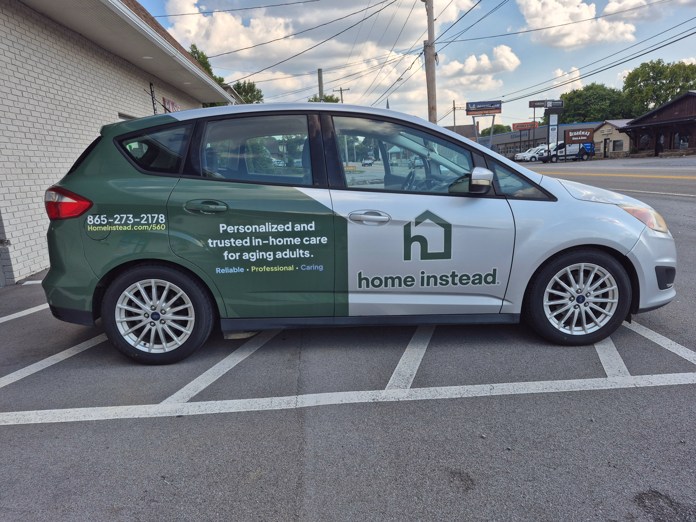 Home Instead vehicle wrap in Maryville, TN