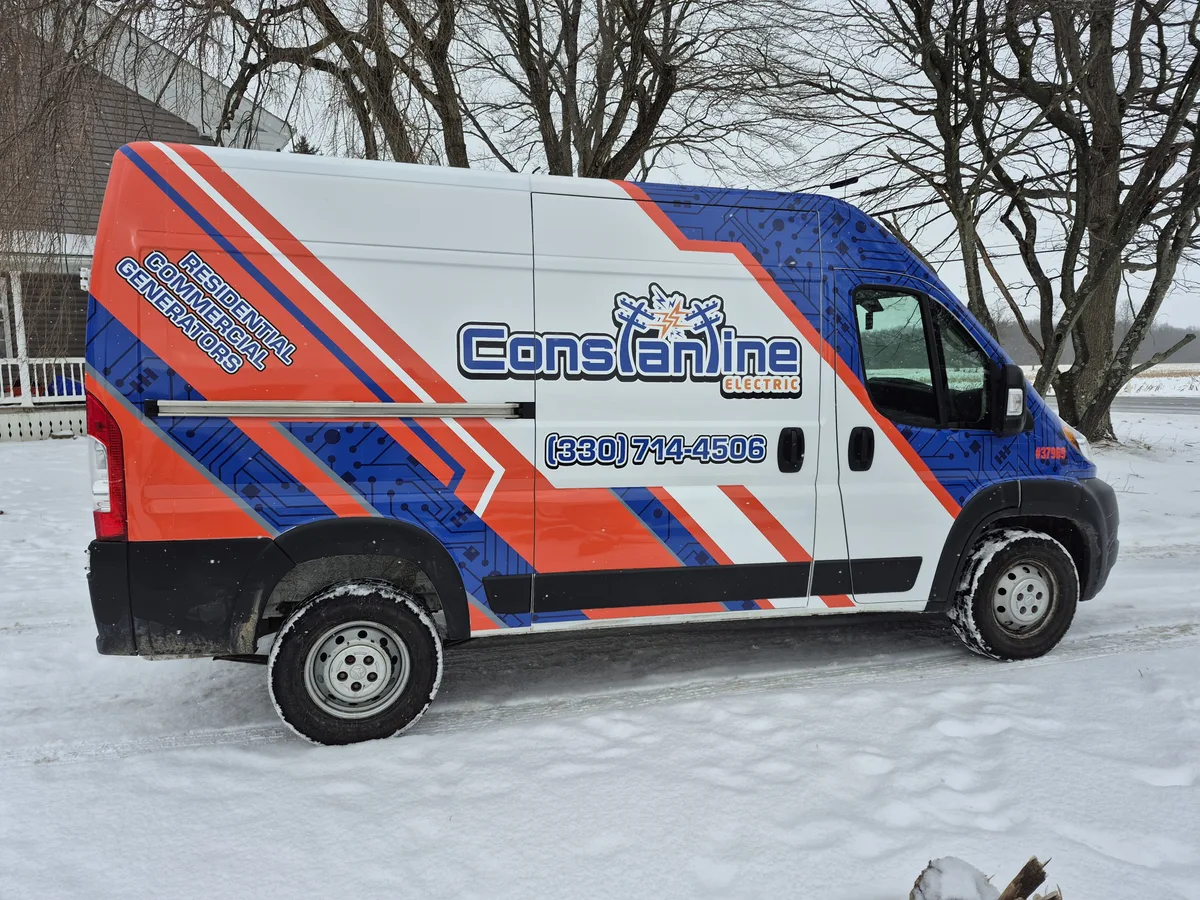 Full wrap on a RAM ProMaster van in Akron, OH