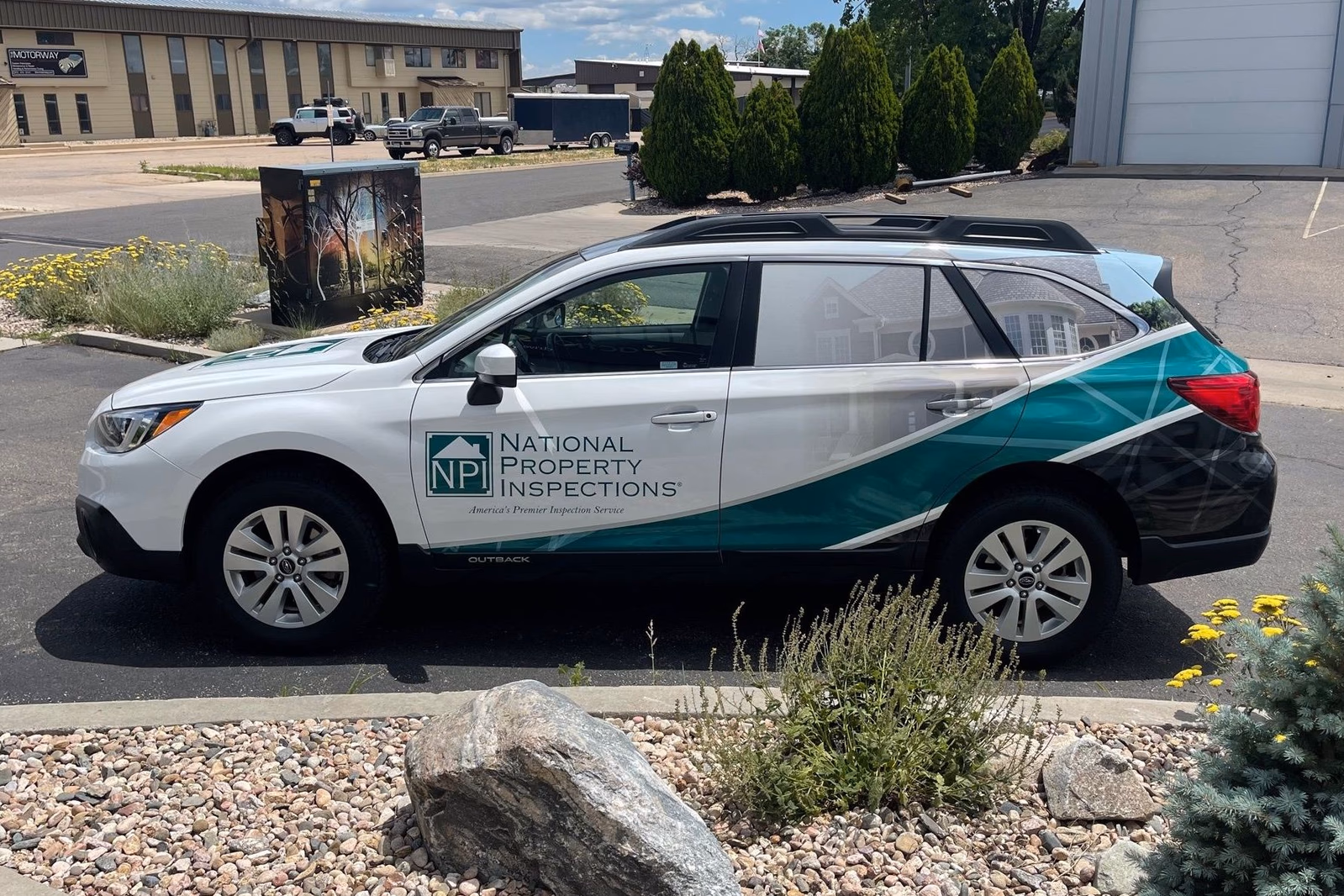 National Property Inspections vehicle wrap in Omaha, NE